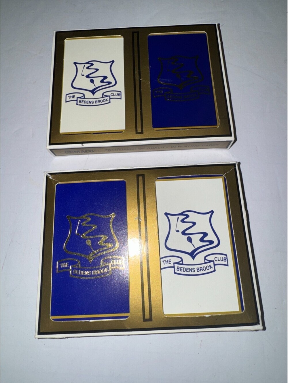 Vintage The Bedens Brooks Club Playing Cards Gemaco Bridge One Sealed One Open